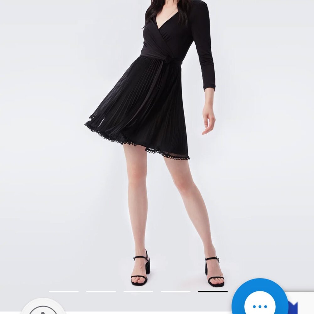 Diane Von Furstenbberg Black Dress